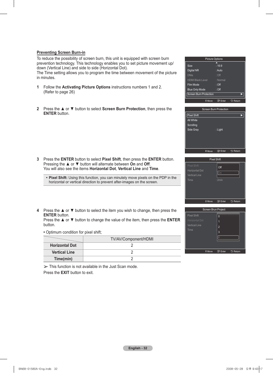 Samsung PN50A510P3FXZA User Manual | Page 32 / 162