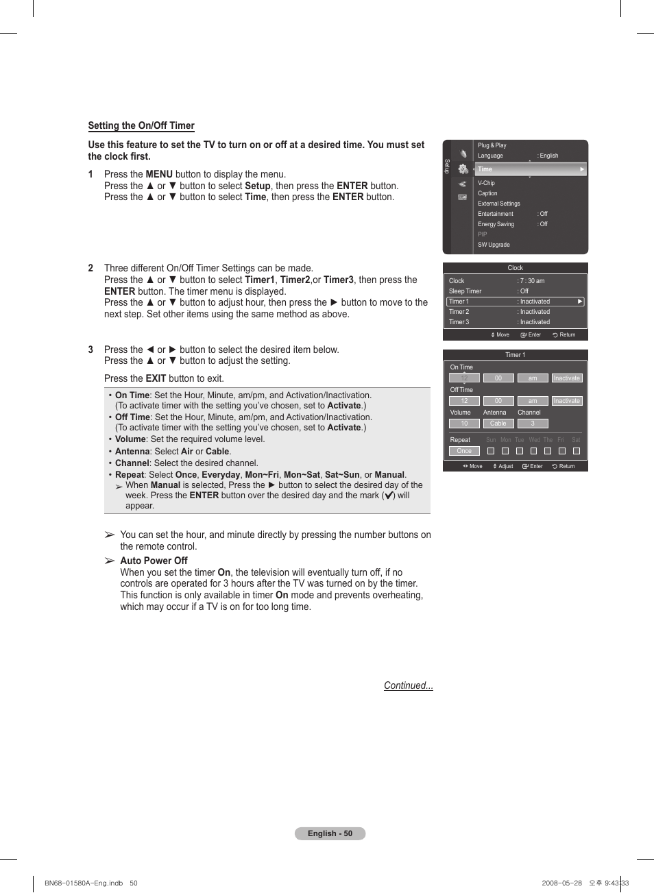 Samsung PN50A510P3FXZA User Manual | Page 50 / 162