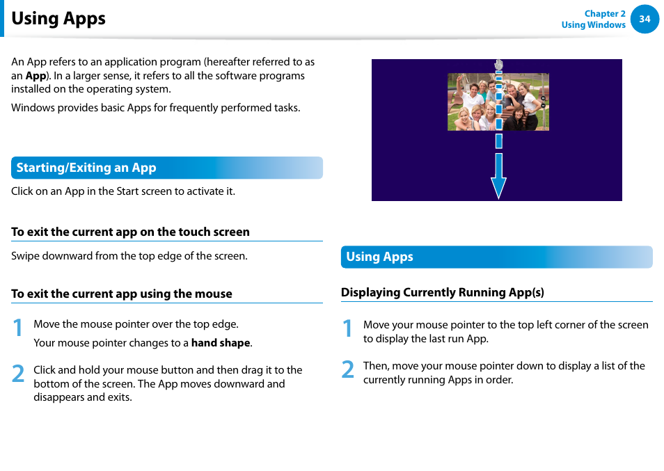 Using apps | Samsung DP515A2G-K01US User Manual | Page 35 / 144