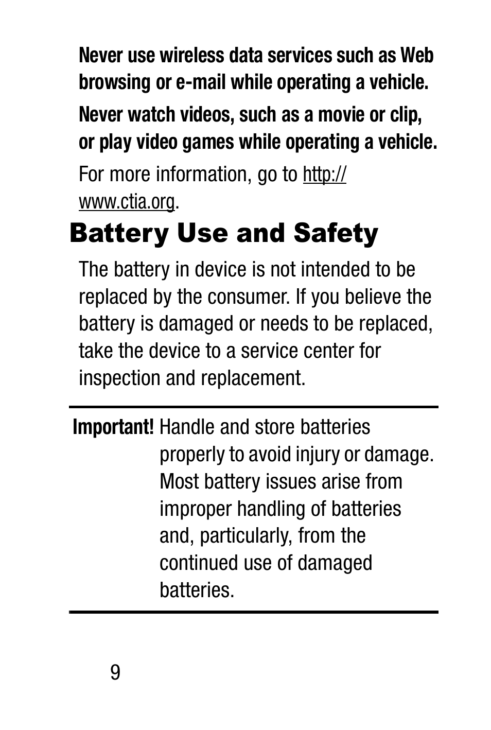 Battery use and safety | Samsung SM-R3820WRAXAR User Manual | Page 16 / 83
