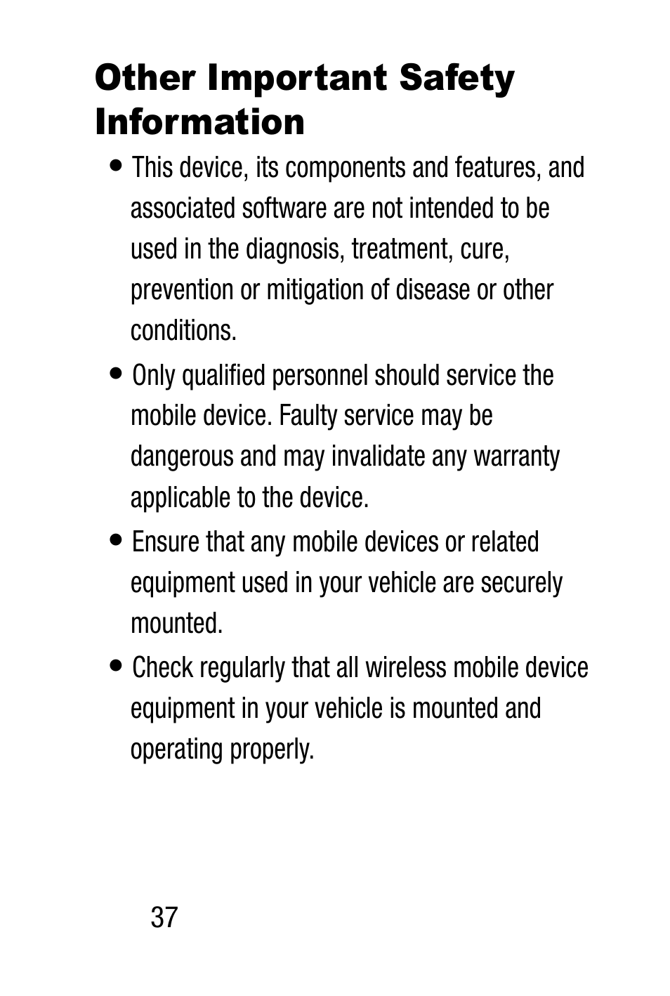 Other important safety information, Other important safety, Information | Samsung SM-R3820WRAXAR User Manual | Page 44 / 83