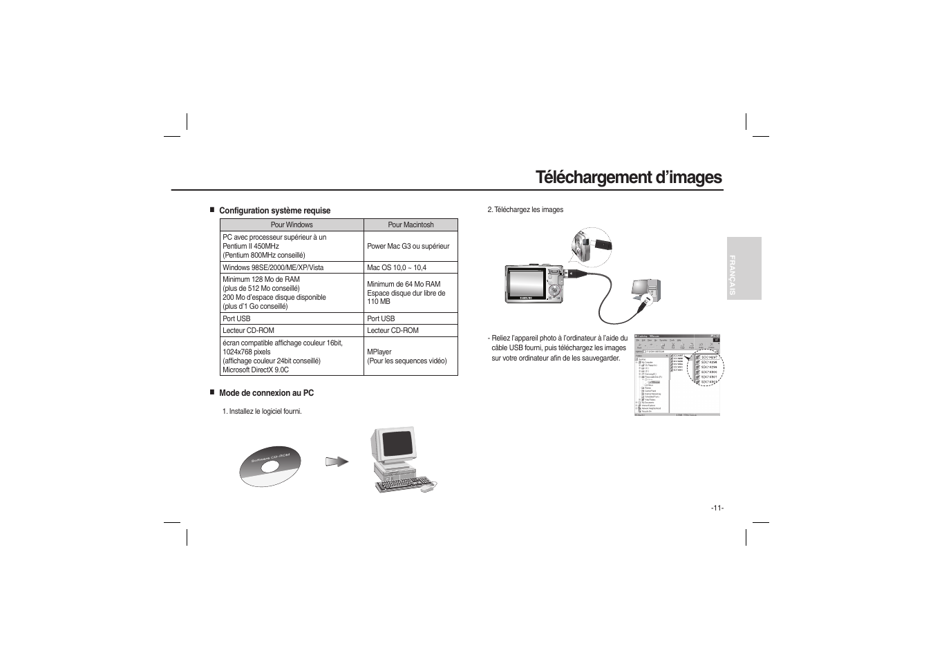 Téléchargement d’images | Samsung EC-L100ZRBA-US User Manual | Page 28 / 50