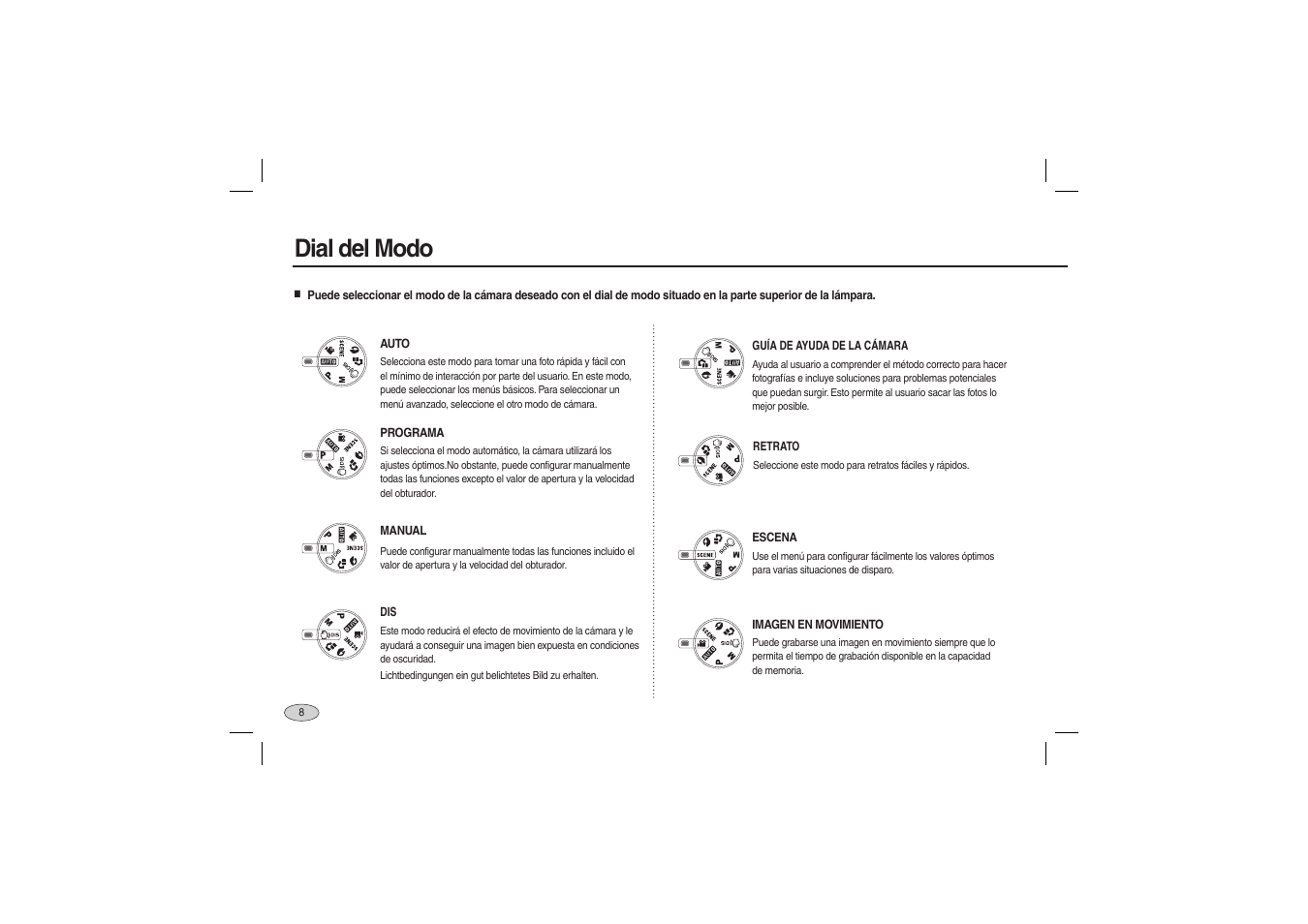Dial del modo | Samsung EC-L100ZRBA-US User Manual | Page 41 / 50