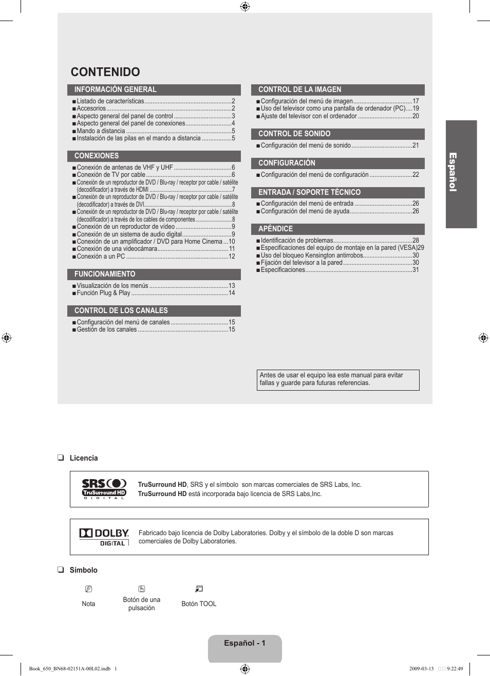 Samsung LN22B650T6DUZA User Manual | Page 36 / 67