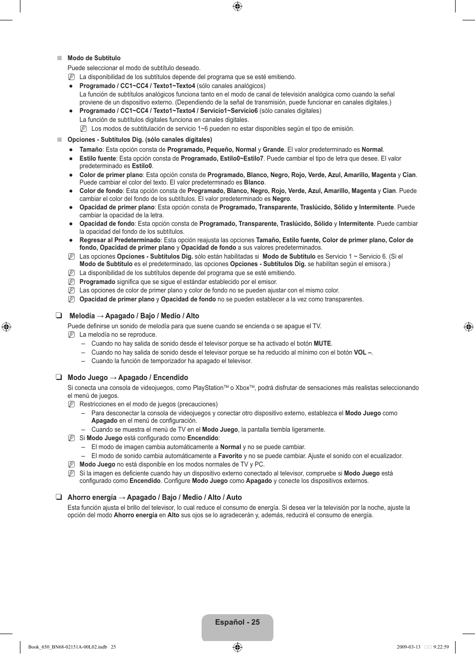 Samsung LN22B650T6DUZA User Manual | Page 60 / 67