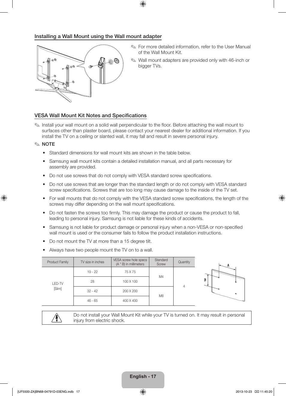 Samsung UN32F5500AFXZA User Manual | Page 17 / 26