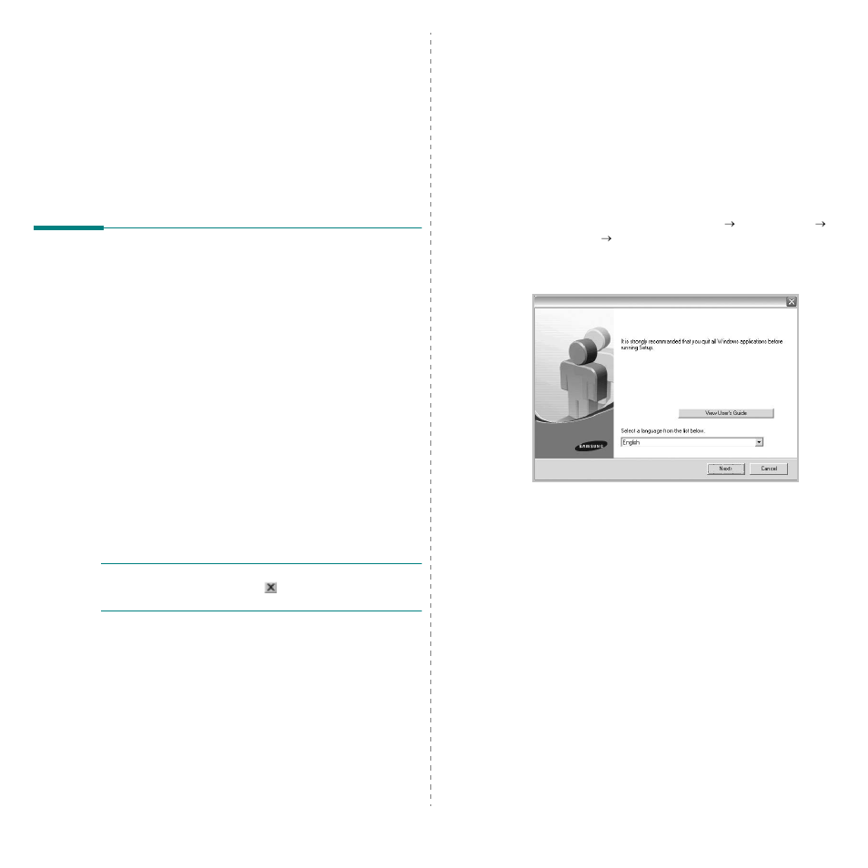 Installing printer software in windows, Installing printer software, Installing software for local printing | Chapter 1, Nstalling, Rinter, Oftware, Indows | Samsung CLX-2160N-XAA User Manual | Page 77 / 118