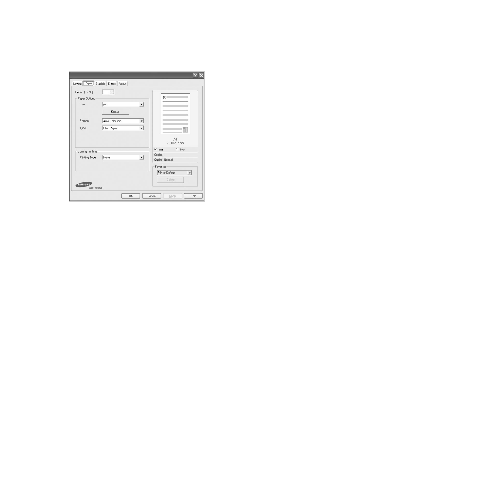 Paper tab | Samsung CLX-2160N-XAA User Manual | Page 87 / 118