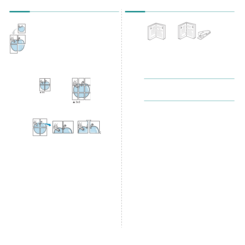 Printing posters, Printing booklets, Printing posters printing booklets | Samsung CLX-2160N-XAA User Manual | Page 92 / 118