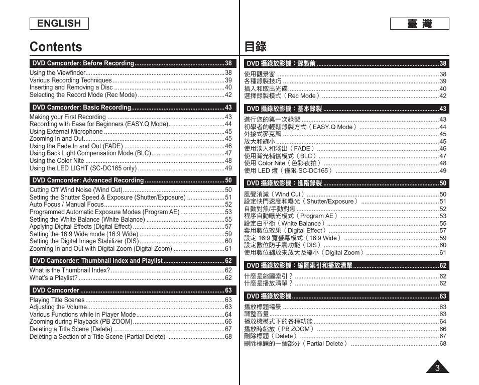 Samsung SC-DC165-XAA User Manual | Page 3 / 128