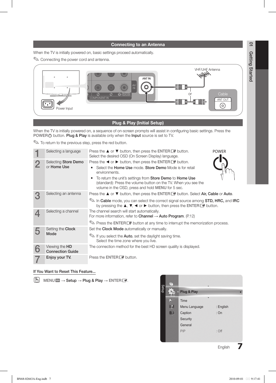 Samsung LN32C450E1DXZA User Manual | Page 7 / 39