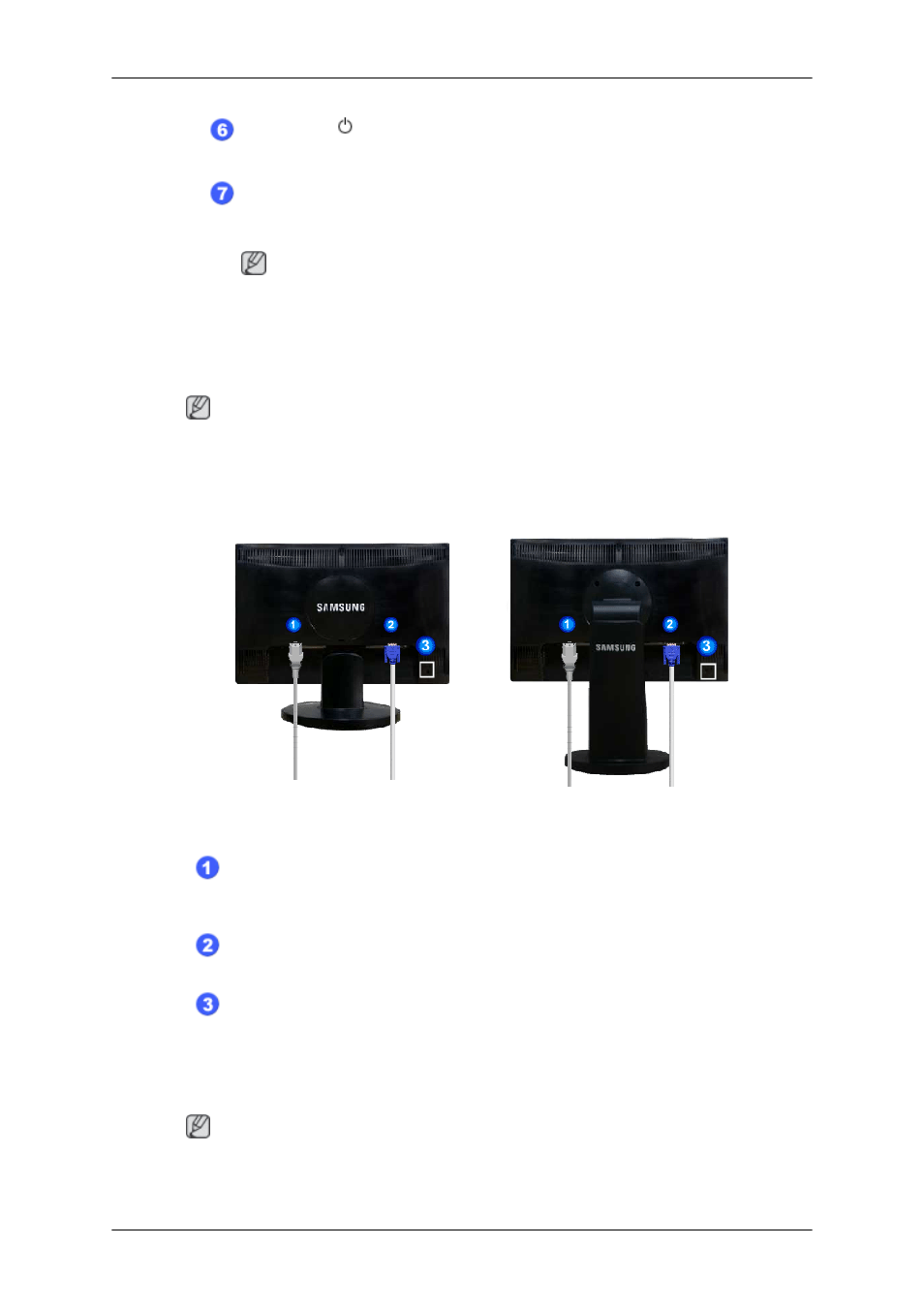 Rear | Samsung LS22MYLKF-XBM User Manual | Page 5 / 15