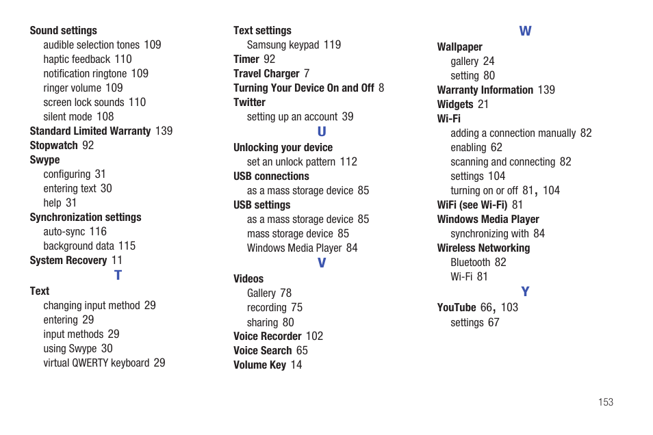 Samsung YP-G1CW-XAA User Manual | Page 157 / 157