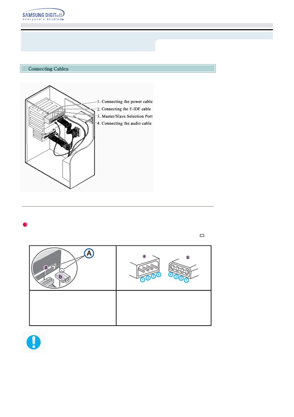 Installing dvd±r/rw drive, And connecting cables | Samsung SH-W162L-LCAH User Manual | Page 13 / 32