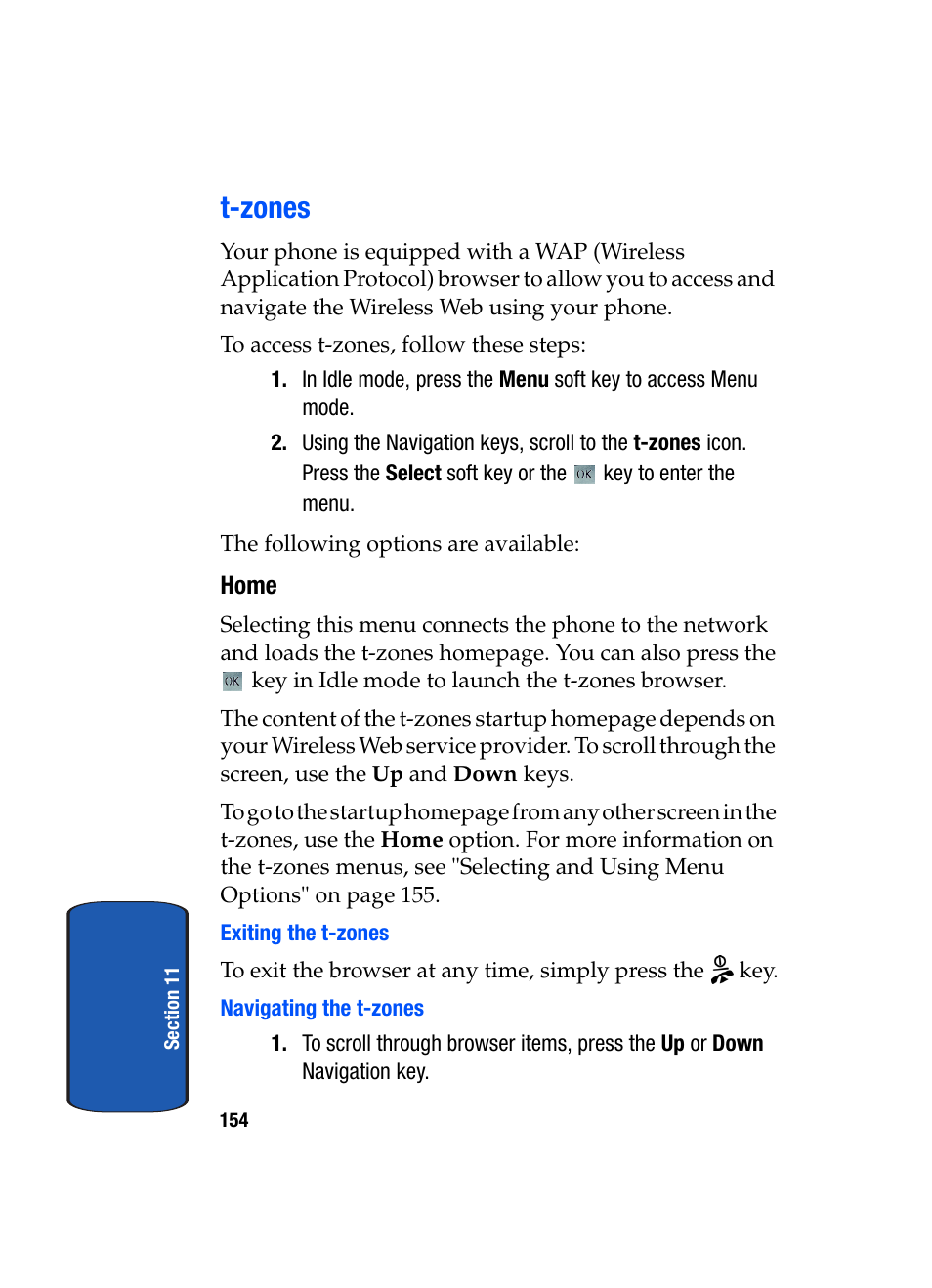 T-zones | Samsung SGH-T709BKBTMB User Manual | Page 158 / 242