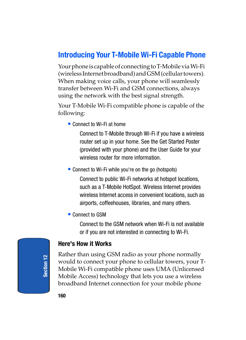 Introducing your t-mobile wi-fi capable phone | Samsung SGH-T709BKBTMB User Manual | Page 164 / 242