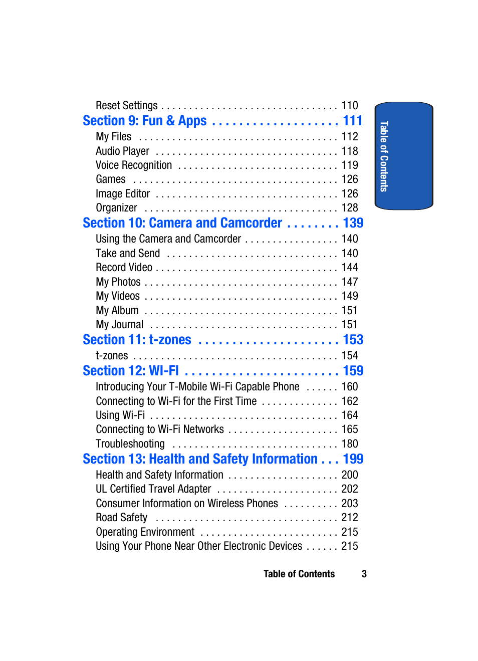 Samsung SGH-T709BKBTMB User Manual | Page 7 / 242