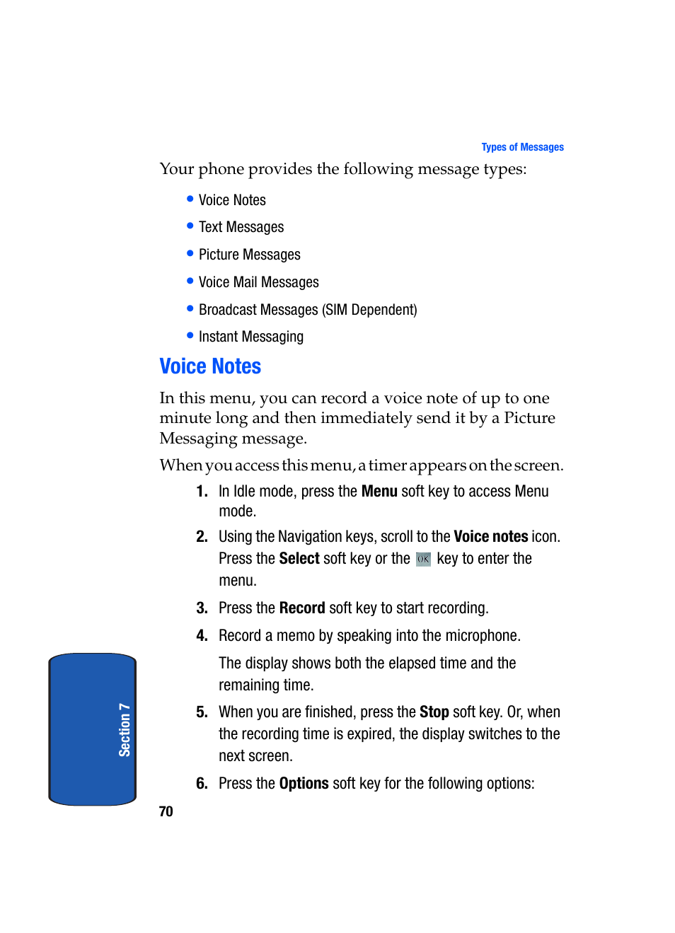 Voice notes | Samsung SGH-T709BKBTMB User Manual | Page 74 / 242