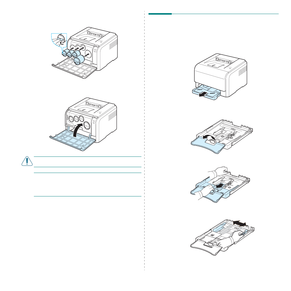 Loading paper | Samsung CLP-300N-XAA User Manual | Page 16 / 91