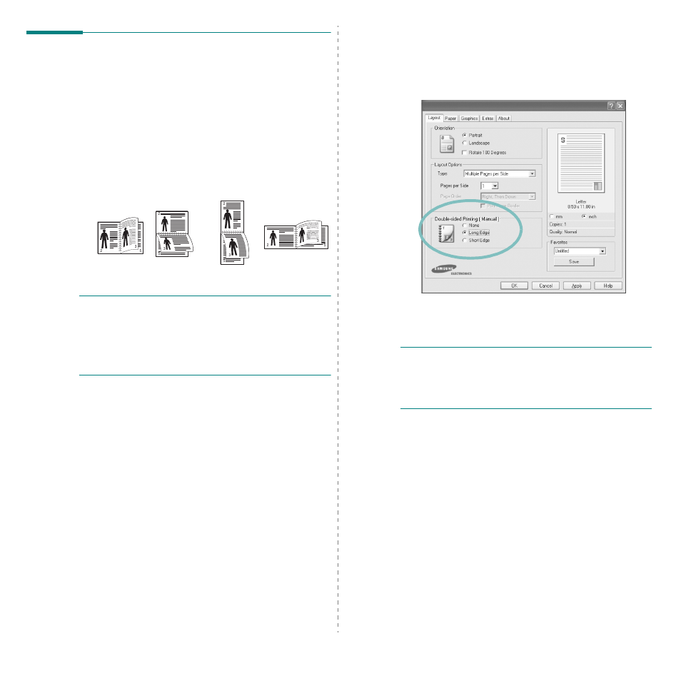 Printing on both sides of paper | Samsung CLP-300N-XAA User Manual | Page 72 / 91