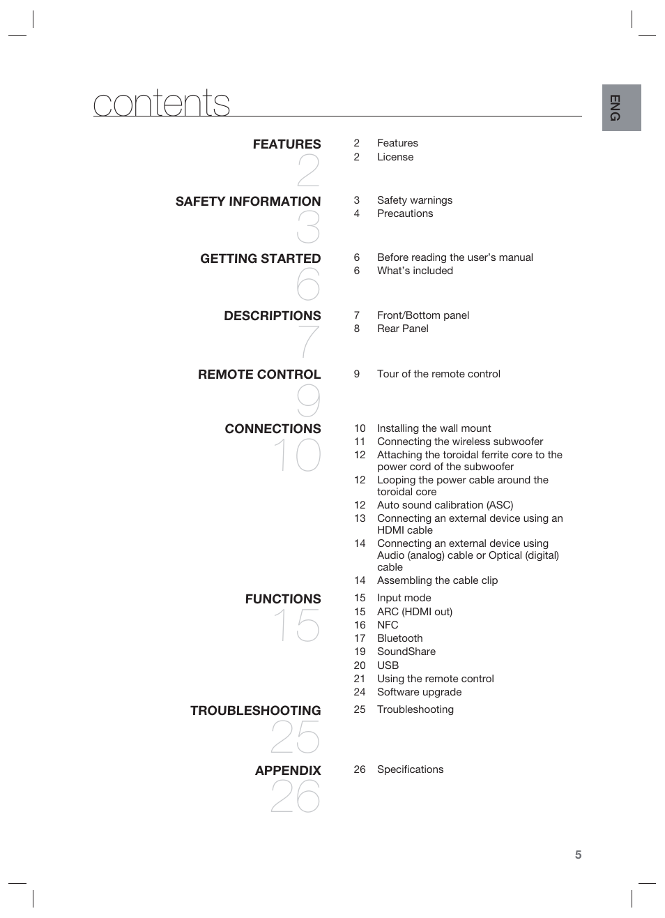 Samsung HW-F850-ZA User Manual | Page 5 / 28