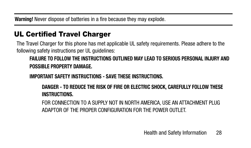 Ul certified travel charger | Samsung SM-N900TZWETMB User Manual | Page 35 / 88