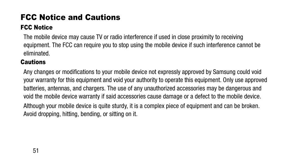 Fcc notice and cautions | Samsung SM-N900TZWETMB User Manual | Page 58 / 88