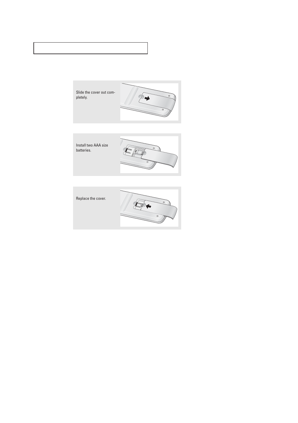 Installing batteries in the remote control | Samsung TXR1635X-XAC User Manual | Page 17 / 48