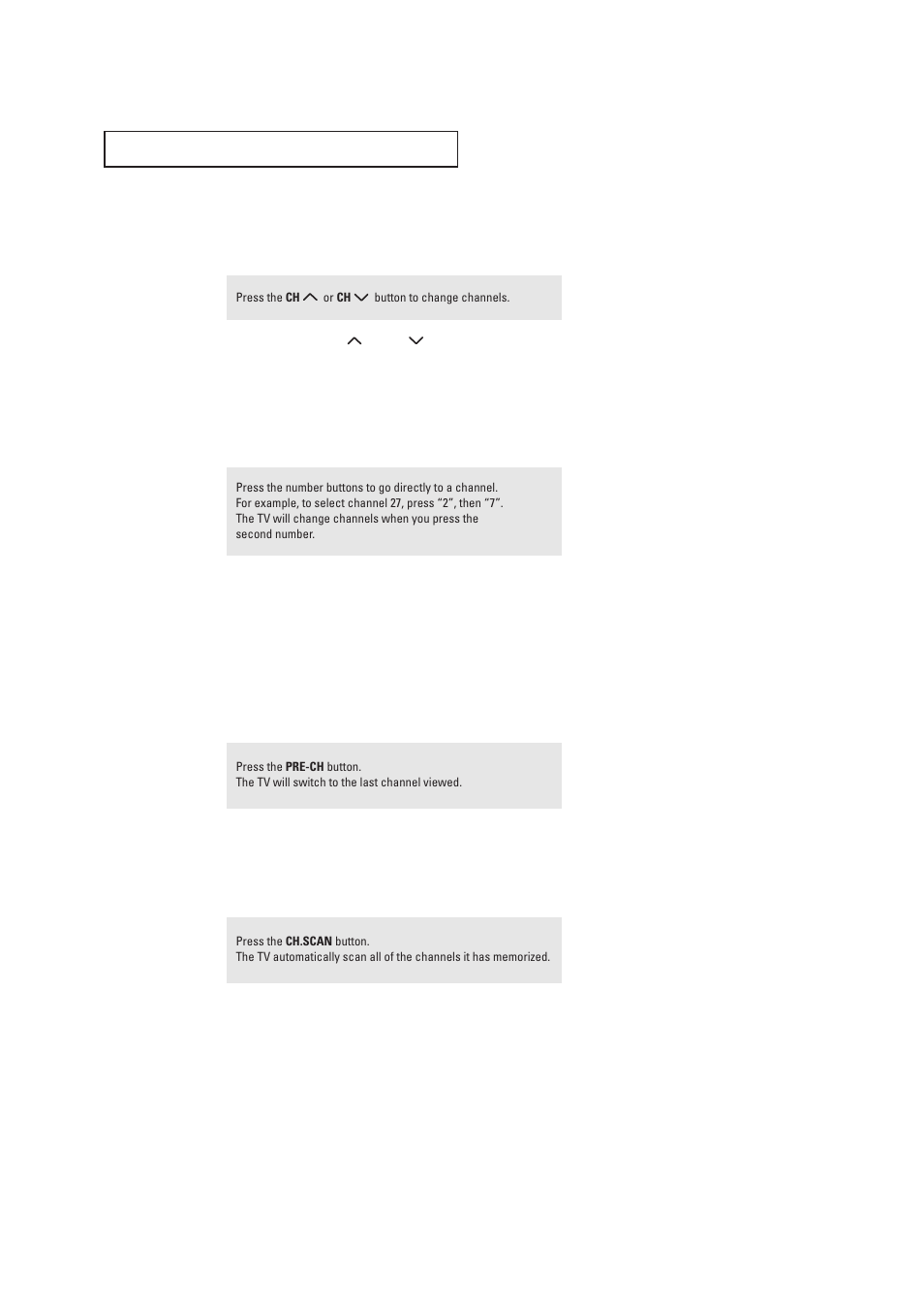 Changing channels, Using the channel buttons, Directly accessing channels | Channel scan (depends on the model) | Samsung TXR1635X-XAC User Manual | Page 23 / 48