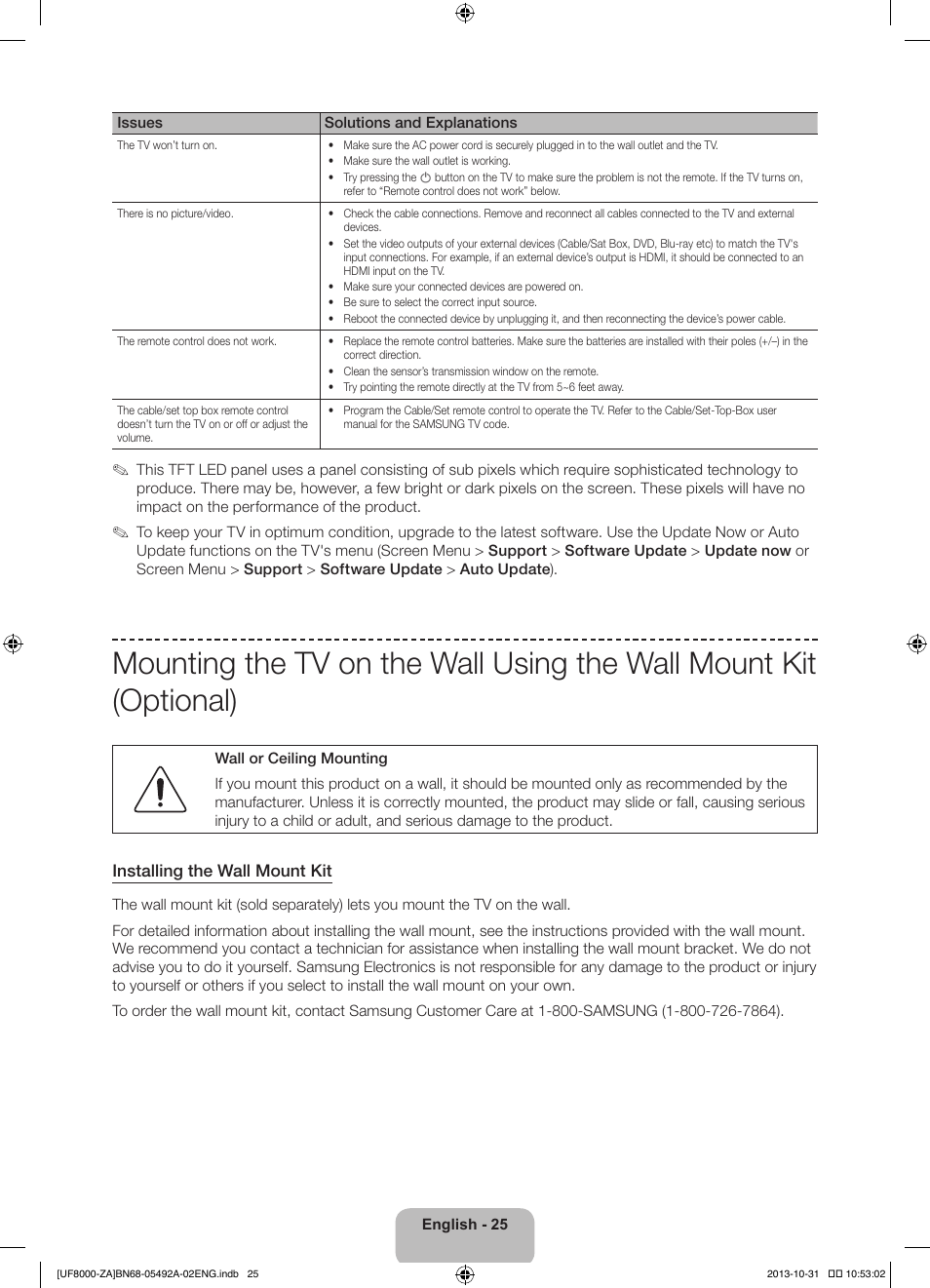 Samsung UN60F8000BFXZA User Manual | Page 25 / 38