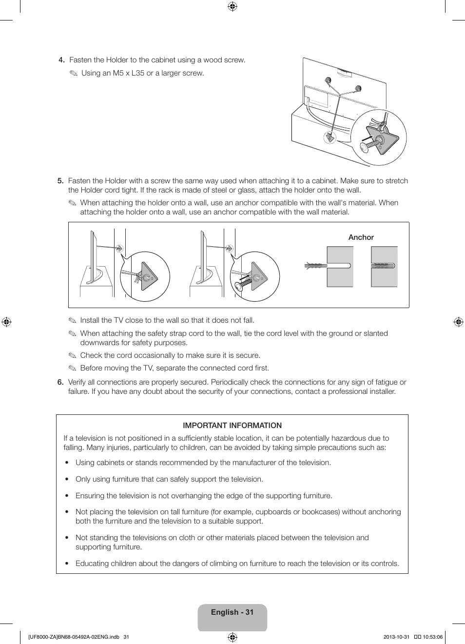 Samsung UN60F8000BFXZA User Manual | Page 31 / 38