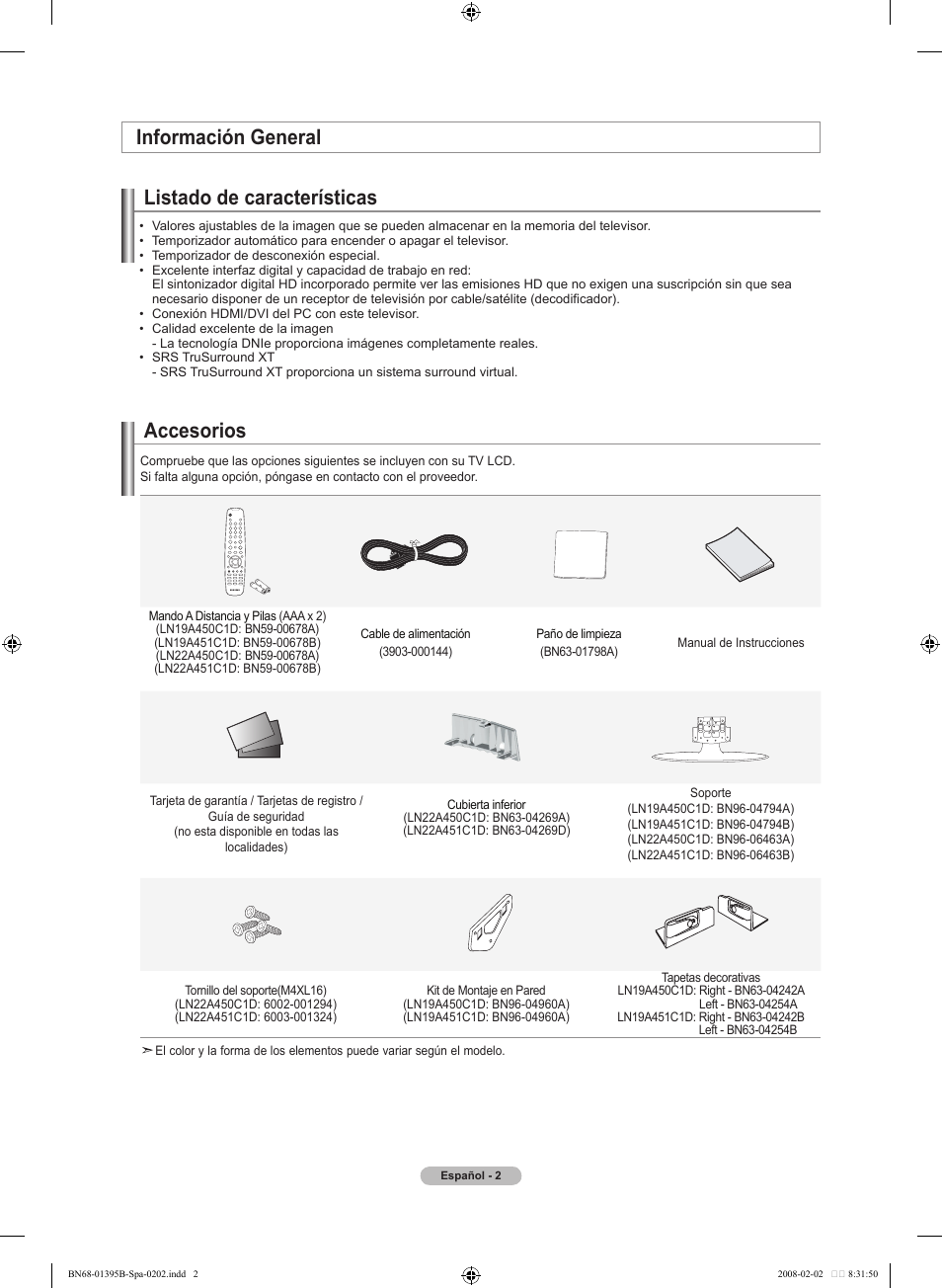 Samsung LN22A450C1DXZA User Manual | Page 64 / 121