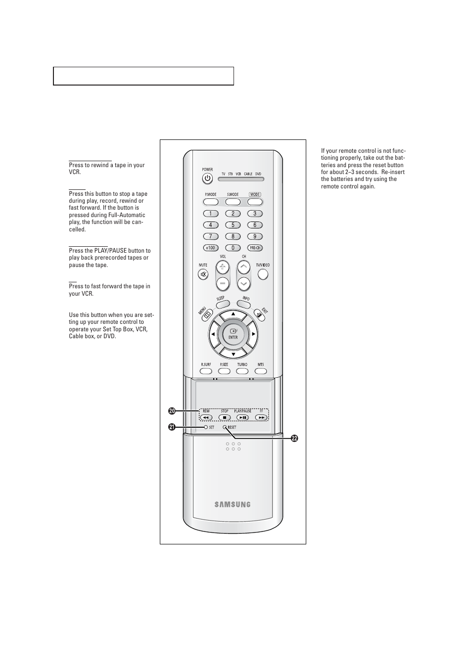 Samsung TXP1430X-XAA User Manual | Page 9 / 52