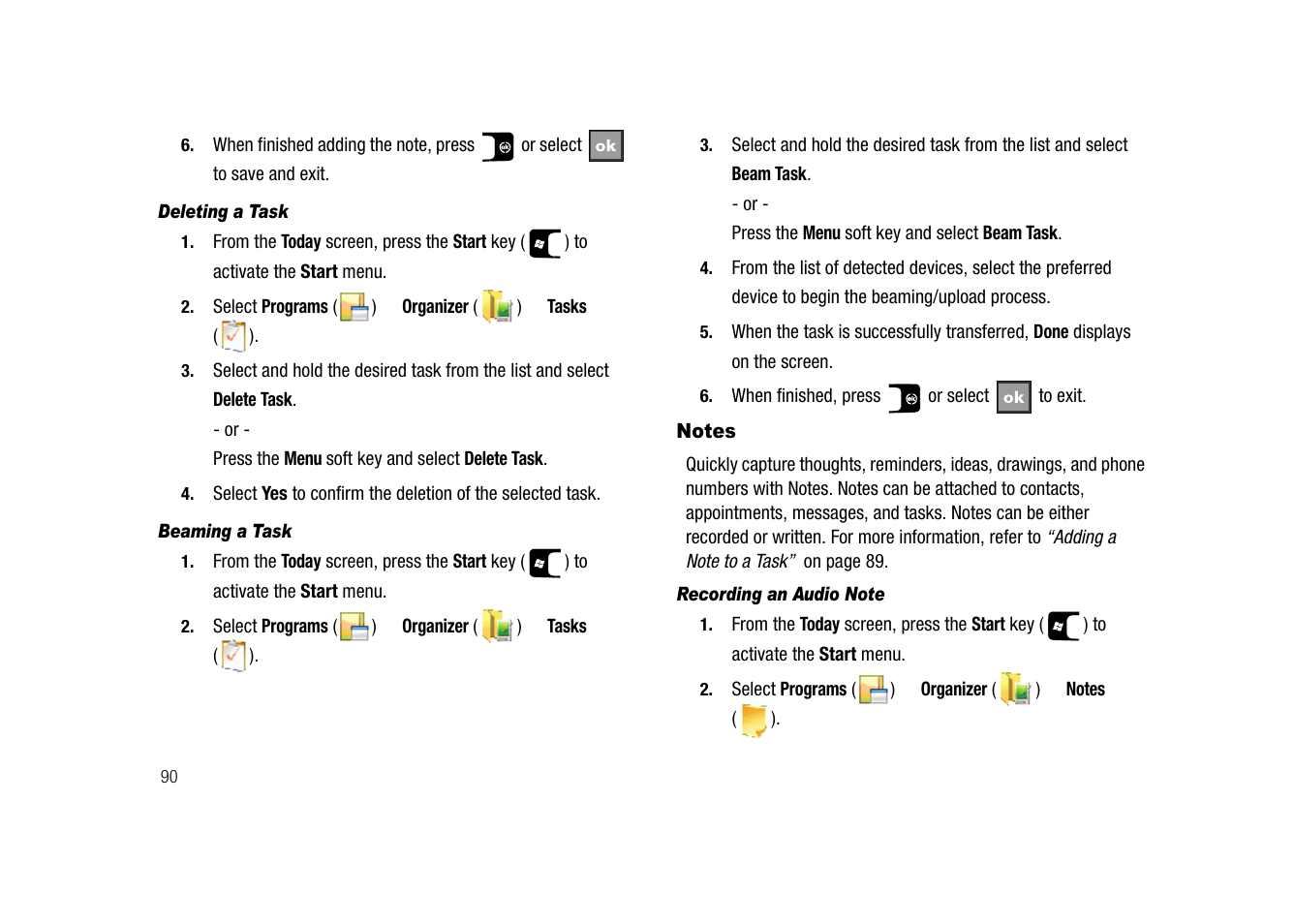 Notes | Samsung SGH-I907ZKAATT User Manual | Page 115 / 176
