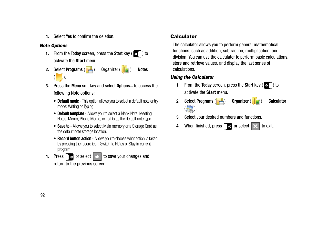 Calculator | Samsung SGH-I907ZKAATT User Manual | Page 117 / 176