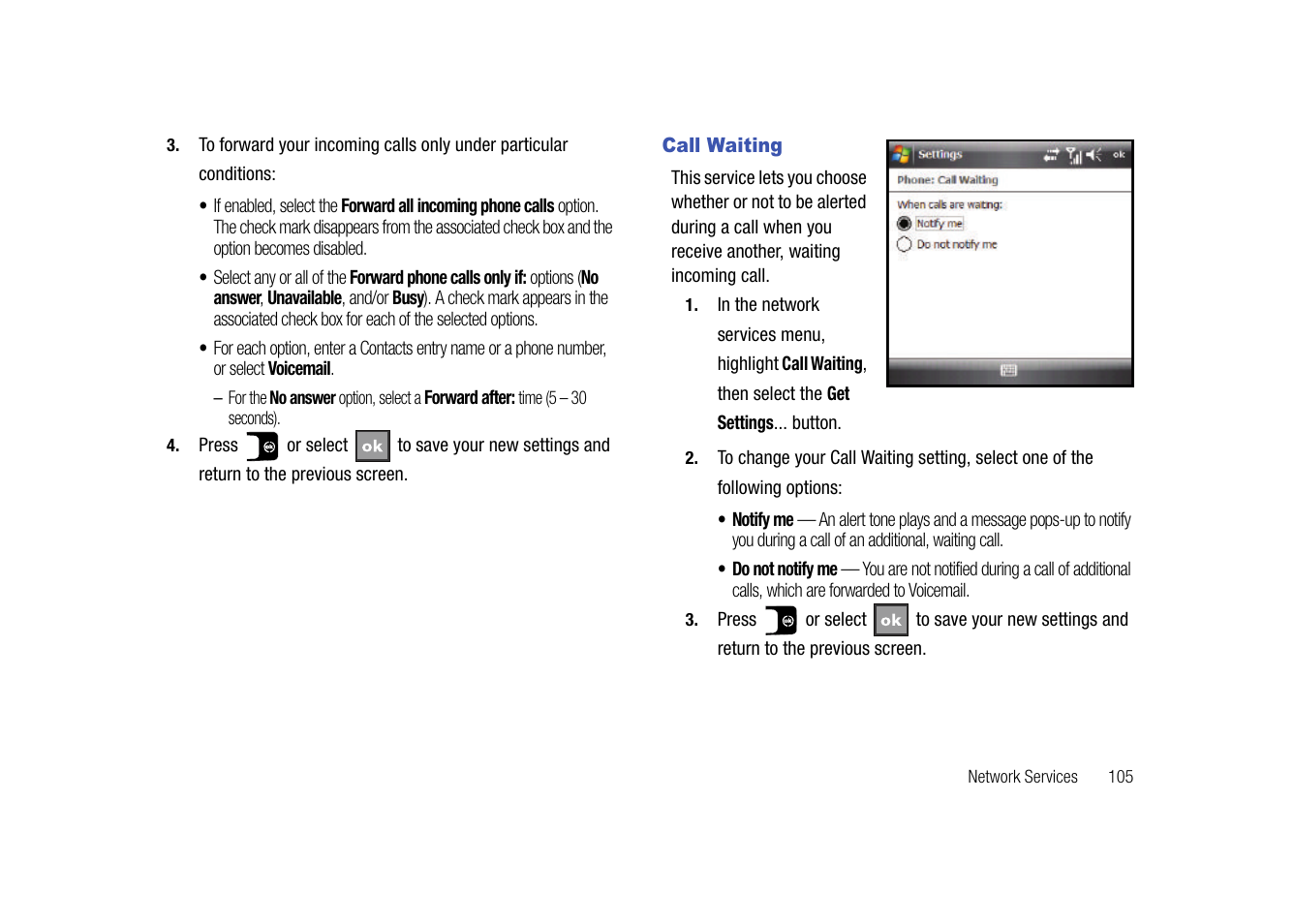 Call waiting | Samsung SGH-I907ZKAATT User Manual | Page 130 / 176