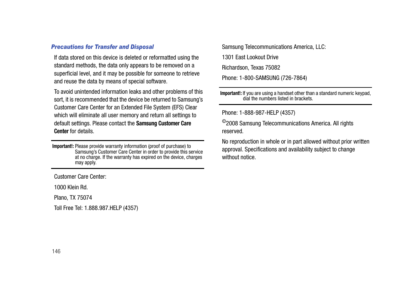 Samsung SGH-I907ZKAATT User Manual | Page 171 / 176