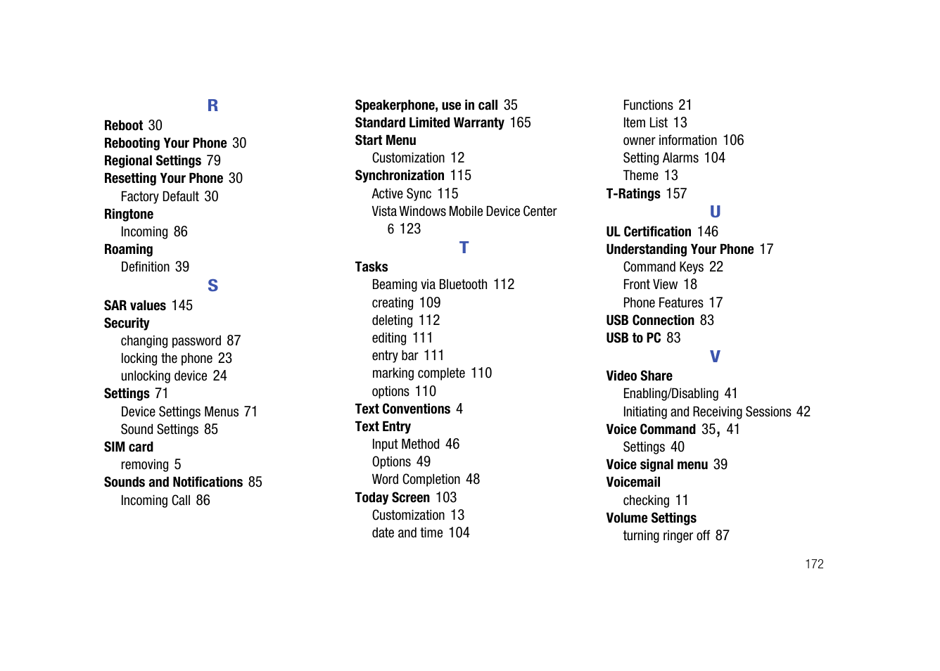 Samsung SGH-I907ZKAATT User Manual | Page 175 / 176