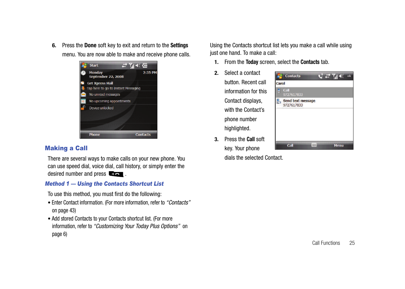 Making a call | Samsung SGH-I907ZKAATT User Manual | Page 36 / 176