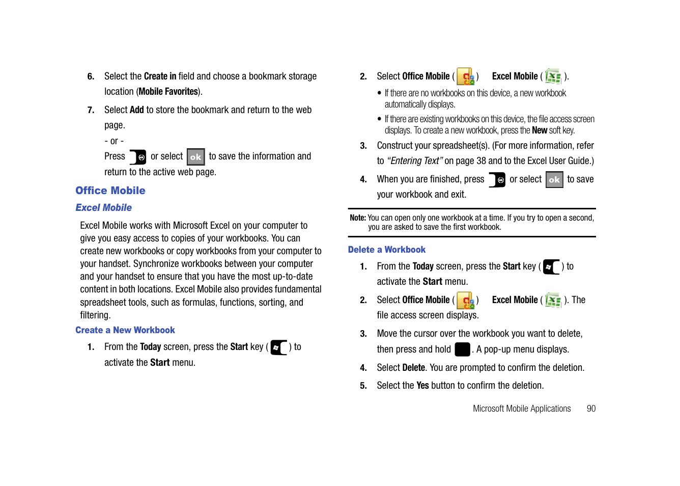 Office mobile | Samsung SGH-I907ZKAATT User Manual | Page 93 / 176