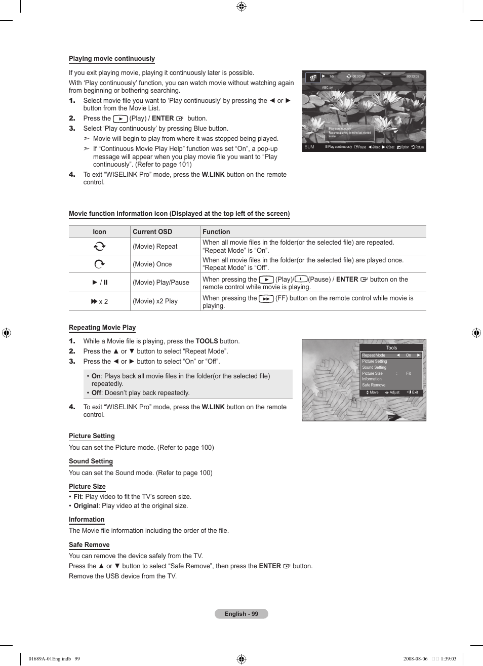 Samsung LN46A950D1FXZA User Manual | Page 101 / 155