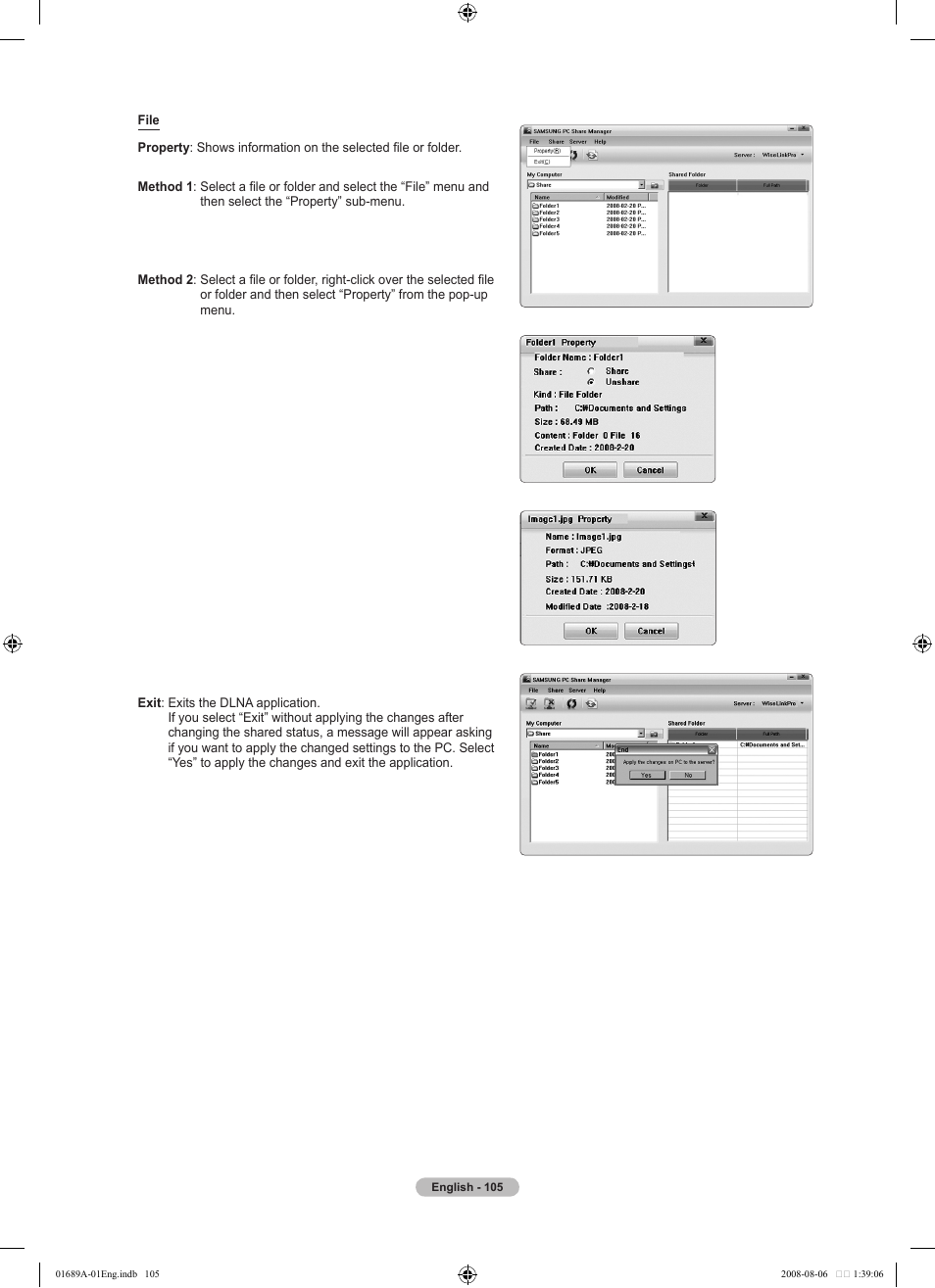 Samsung LN46A950D1FXZA User Manual | Page 107 / 155