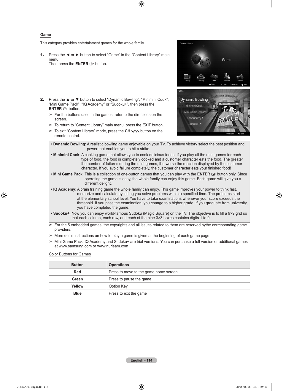 Samsung LN46A950D1FXZA User Manual | Page 116 / 155