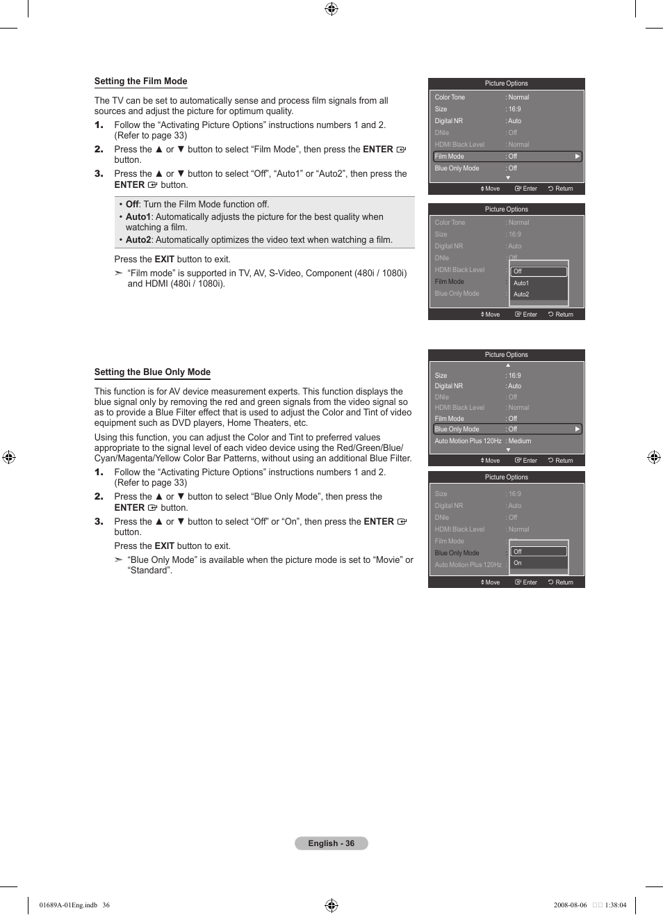 Samsung LN46A950D1FXZA User Manual | Page 38 / 155