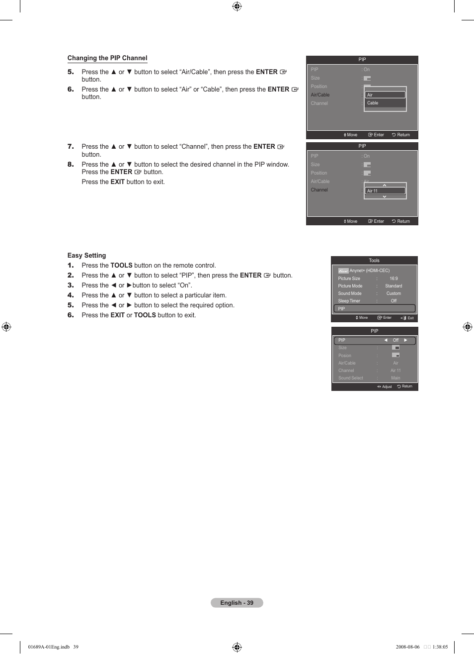 Samsung LN46A950D1FXZA User Manual | Page 41 / 155