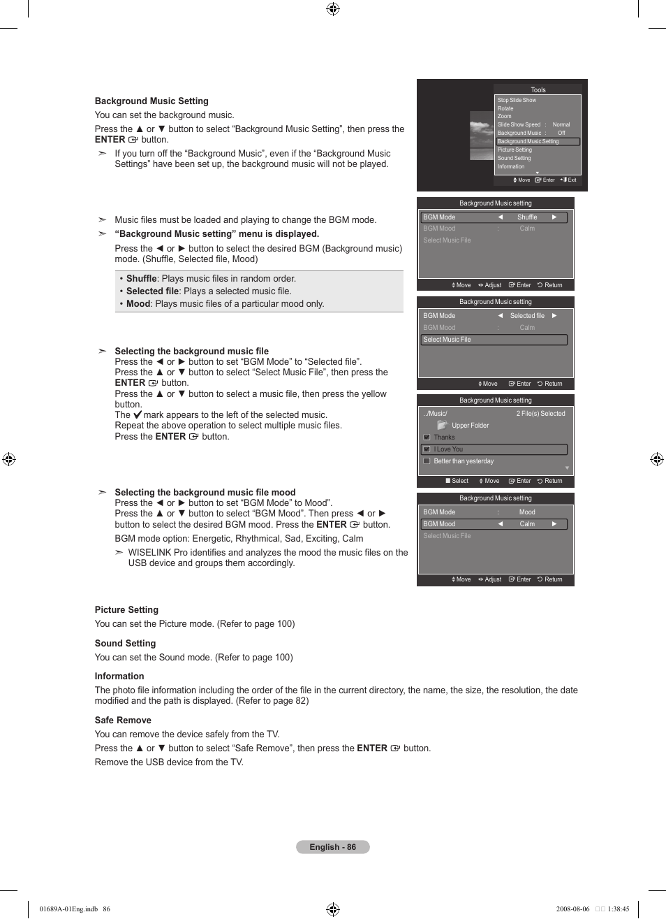 Samsung LN46A950D1FXZA User Manual | Page 88 / 155