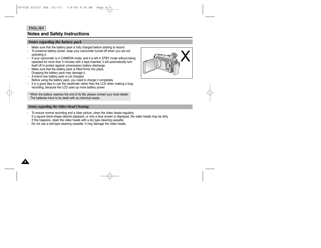 Samsung SC-D107-XAP User Manual | Page 12 / 113