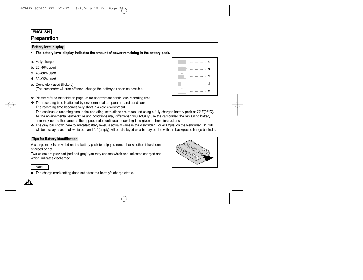 Preparation | Samsung SC-D107-XAP User Manual | Page 30 / 113