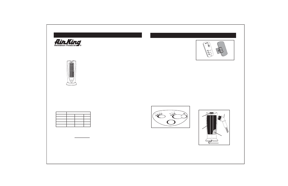 Air King 3LY41/8540 User Manual | 4 pages