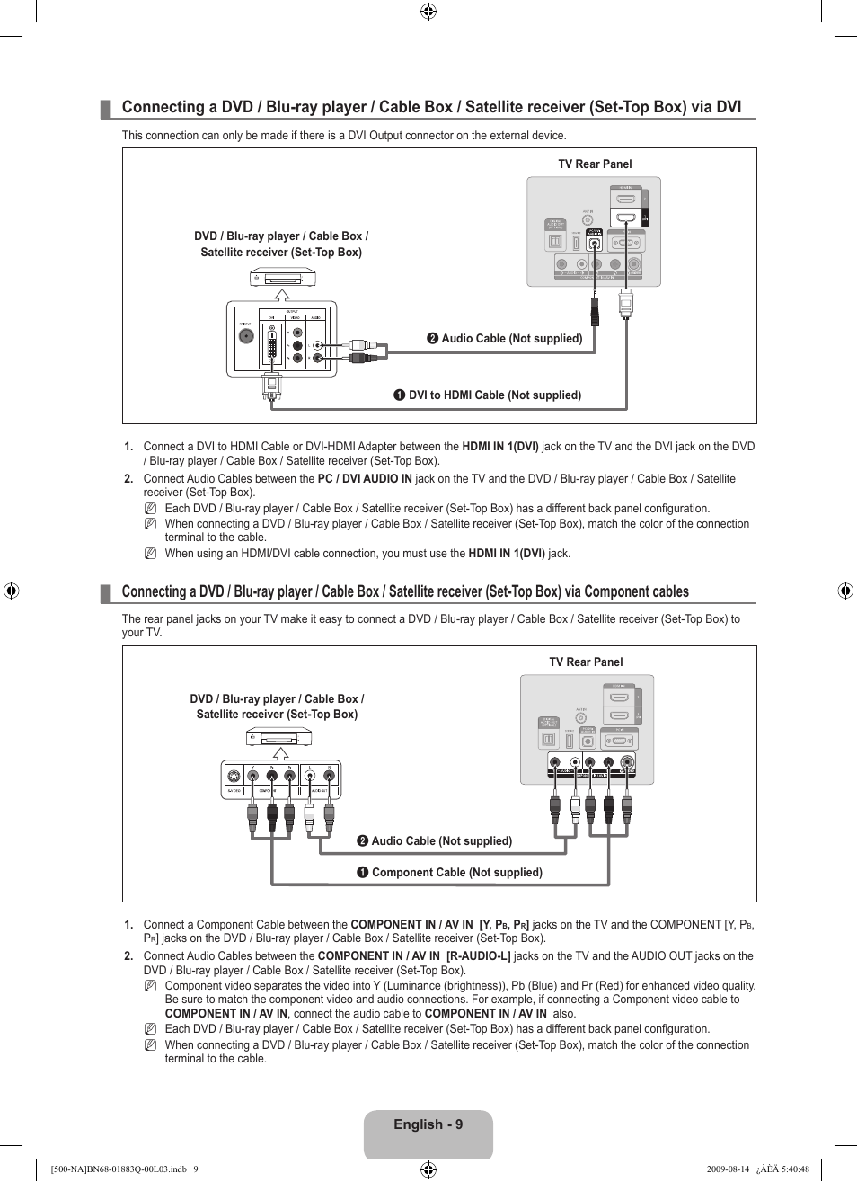 Samsung LN40B500P3FXZA User Manual | Page 11 / 128